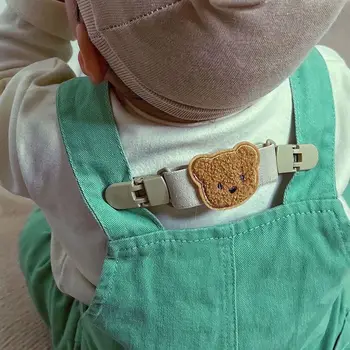 Acessórios Ajustável Para o Bebê Anti-derrapante Saia Para Crianças Urso Clipe Correia de Ombro Clipe de Calças de Cinta Clipe Suspensórios Clip