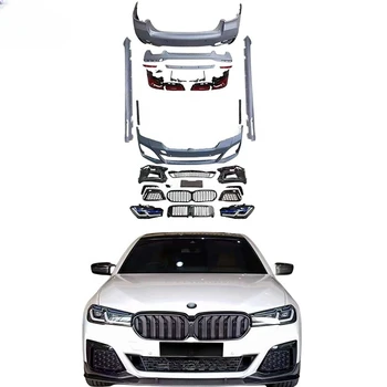 Antigo Para o Novo Bodykit para BMW Série 5 G30 G38 2016+ Atualização De 2023 G30 MT Body Kits de Faróis, Lanternas traseiras M Sport pára-choques M Tech Kit