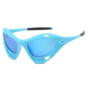 COOL&KU Personalizado Y2K permeável homens e mulheres de óculos de sol, esportes ciclismo óculos de sol, quadro grande, olho de gato inserção do design