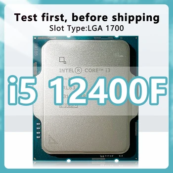 Core i5-12400F CPU de 2,5 GHz L3=18MB de 65W 6 Núcleos de 12 Thread 7nm Novo 12ª Geração do Processador Soquete LGA1700 12400F para