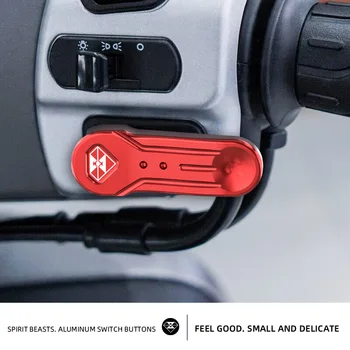 Espírito Animal é adequado para Honda NS125LA botão do interruptor de modificação de motocicleta extensão chifre tecla iniciar tecla tampa