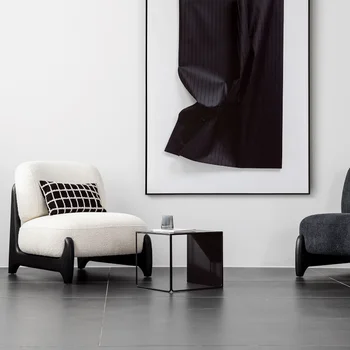 Modernas Cadeiras Brancas De Economia De Espaço Travesseiro Bonito Preguiçoso Sala De Sala De Estar Cadeiras Macias Silla Plegable Jantar Salão De Utensílios Domésticos