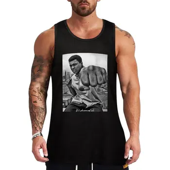 Mohamed Ali parte Superior do Tanque de roupas de ginástica homem sem mangas de camisa dos Homens do algodão do t-shirt