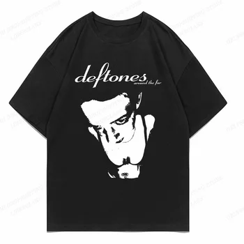 Mulheres T-Shirt Deftones Bonito Moderno de Impressão Tops Tee Preto T-shirt Feminina Verão T-shirt de 90 Meninas Graphic Tee Fêmea Bonito Tops Tee