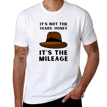 Novo não É o ano, é a milhagem - Indy Hat - Funny T-Shirt t-shirt simples Blusa em branco t-shirts t-shirt masculina