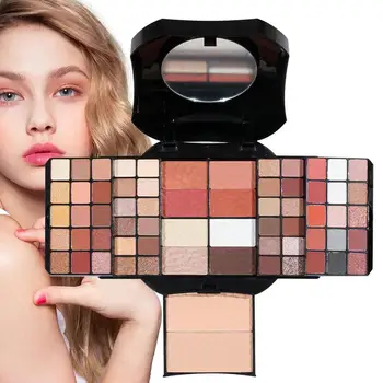 Paleta De Maquiagem Combinação Profissional Kit De Maquiagem Eyeshadow Palette Combinação De Viagem Paleta De Maquiagem Com Espelho Para Mulheres