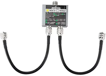 Portátil UHF+VHF Duplexador,MX72 VHF+UHF Duplexador 144-148MHz/ 400-470MHz Frequência Diferente de Trânsito de Estação de Radioamador Antena Combinador
