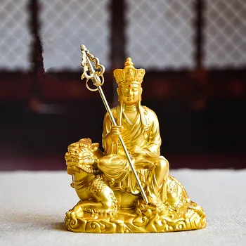 Retro 11cm de Resina de Ouro de Imitação de Artesanato de Cobre Ksitigarbha Estátua de Buda ,Tibetano Fornecedores Casa Colocando as Decorações de Figurinhas