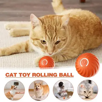 Smart Brinquedos do Gato Elétrico Gato Bola Gato Brinquedos Interativos Auto-Movendo-se Com 2 Modos de Bateria de Longa duração Com USB Recarregável de brinquedos para animais de estimação