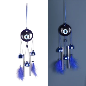 Turco Olho Azul Dream Catchers Parede Hangable Ornamento De Penas Dreamcatchers Carro